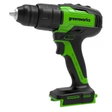 Greenworks GD24DD60, 24V, бесщеточная, без АКБ и ЗУ Дрель-шуруповерт аккумуляторная (3704107)