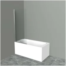 Шторка для ванны 85 см BelBagno UNO-V-1-85/150-C-Cr прозрачное