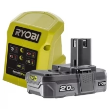 Аккумулятор + зарядное устройство RYOBI RC18115-120VSE (18 В, 2.0 Ач, Li-Ion) 5133004897