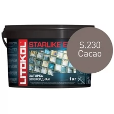 LITOKOL STARLIKE EVO инновационная эпоксидная затирка (старлайк ЭВО) S.145 NERO CARBONIO, 1кг