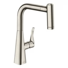 Смеситель для кухни, сталь, Hansgrohe Logis 14834800