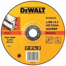 Круг шлифовальный DeWalt металл Ф180х6.3мм Dt42520z