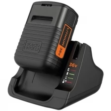 Аккумулятор (36 В, 2.0 А·ч, Li-Ion) + быстрое зарядное устройство BLACK+DECKER BDC2A36-QW