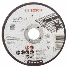 Отрезной круг, прямой Bosch Best for Inox 125мм 2.5мм (2608603504)