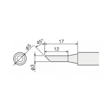 Жало для паяльника Goot PX-60RT-3C