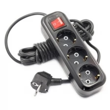 Удлинитель Lux У3-ЕВК-05 3 Sockets 5m Black