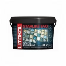 Затирка эпоксидная двухкомпонентная Litokol Starlike Evo S.110, Grigio Perla, 2,5 кг