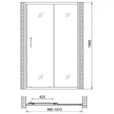 Душевая дверь Gemy Victoria S30191HM