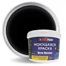 Краска EUROPAINT ОптиЛатекс моющаяся интерьерная для стен и потолков, без запаха, 1,4 кг, Колорадо